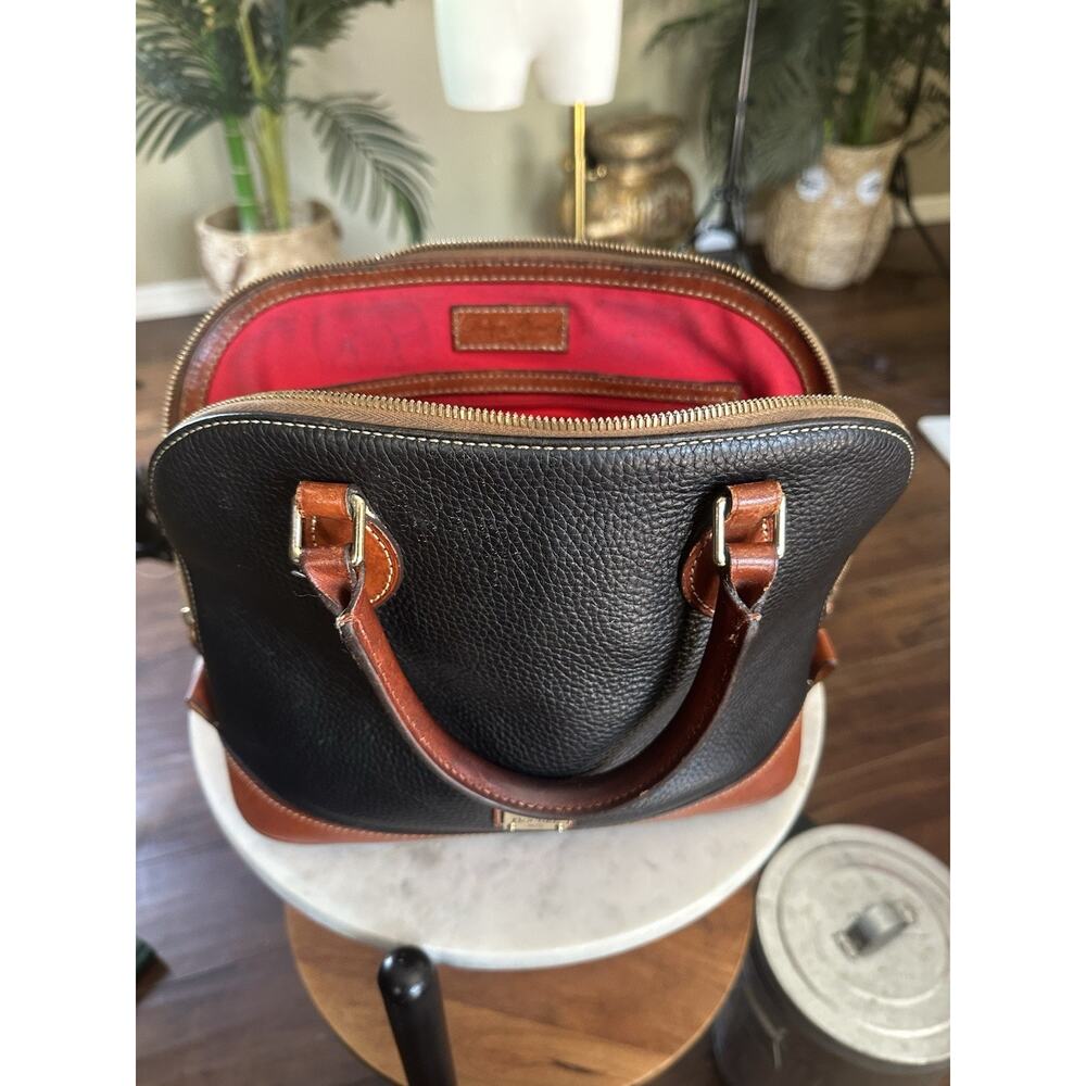 Dooney & Bourke Satchel All Weather Leather Pebbled shoulder strap Flaws - Picture 15 of 16